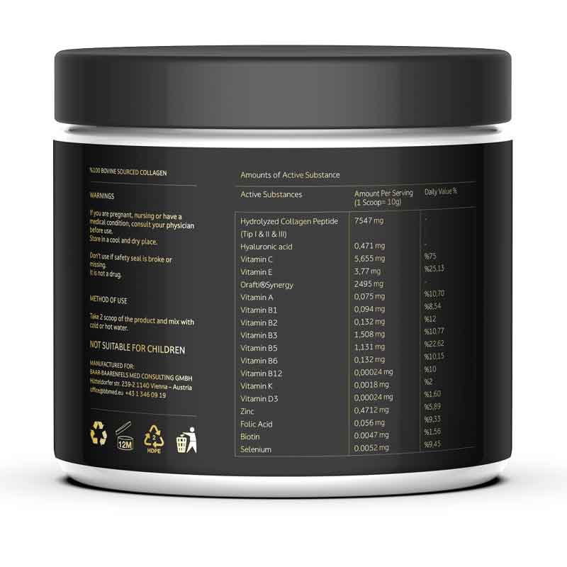 Collagenpowder, Collagen Drink, Collagen Protein. fitness and health