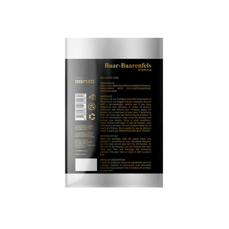 Pamper your décolleté with our Native Collagen and Hyaluronic Acid Sheet Mask. Rejuvenate and hydrate for a smoother, more youthful-looking skin.