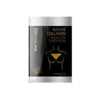 Pamper your décolleté with our Native Collagen and Hyaluronic Acid Sheet Mask. Rejuvenate and hydrate for a smoother, more youthful-looking skin.