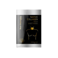 Indulge in luxury skincare with our Neck Sheet Mask infused with Native Collagen and Hyaluronic Acid. Nourish and rejuvenate for a smoother, firmer neck area.