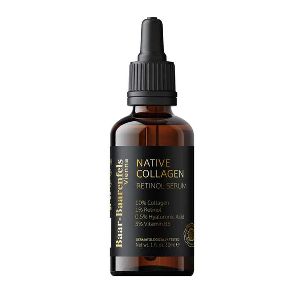 Unlock the secret to youthful skin with our Native Collagen and Retinol Serum. Achieve a smoother, firmer complexion with this powerful combination.