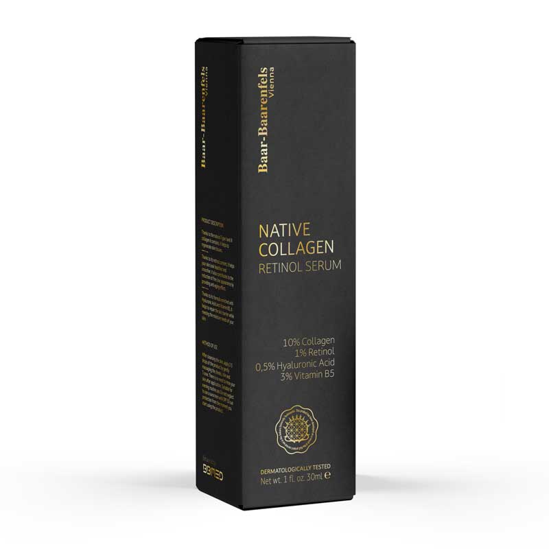 Unlock the secret to youthful skin with our Native Collagen and Retinol Serum. Achieve a smoother, firmer complexion with this powerful combination.